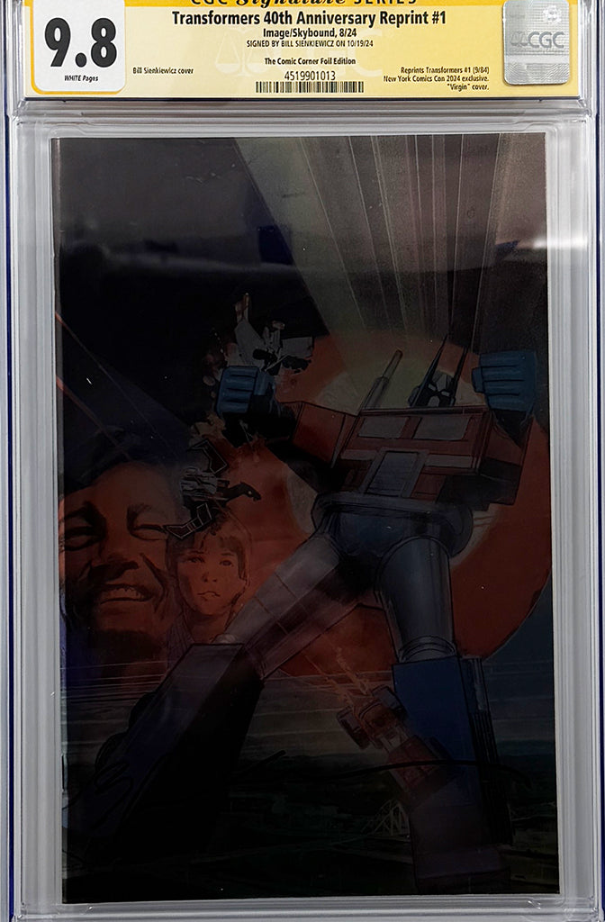 TRANSFORMERS #1 | 40TH ANIVERSERY FOIL VIRGIN NYCC VARIANT | CGC SS 9.8