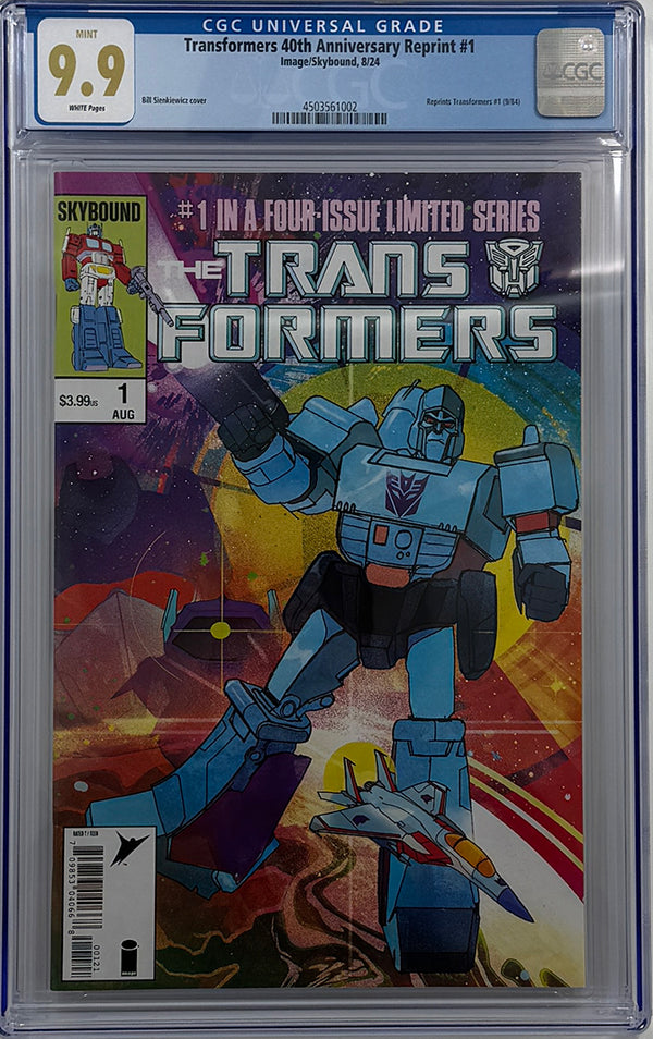 TRANSFORMERS #1 40TH ANNIVERSARY EDITION (ONE SHOT) | CVR B CHRISTIAN WARD VAR | CGC 9.9