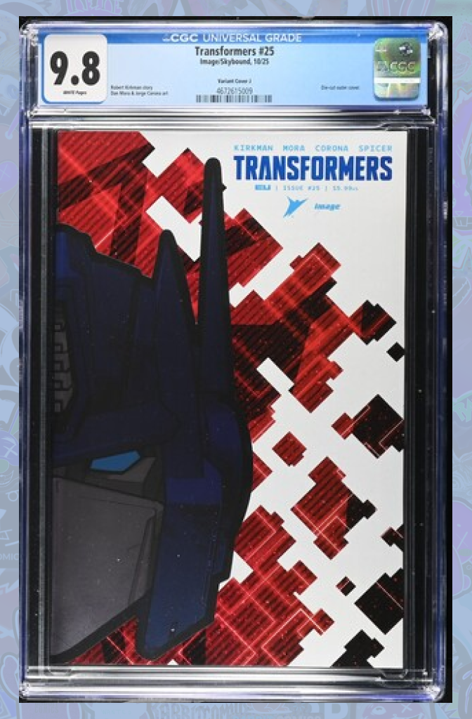 Transformers #25 Cover J John Amor & Andres Juarez Foil Die Cut Mask Variant | CGC 9.8