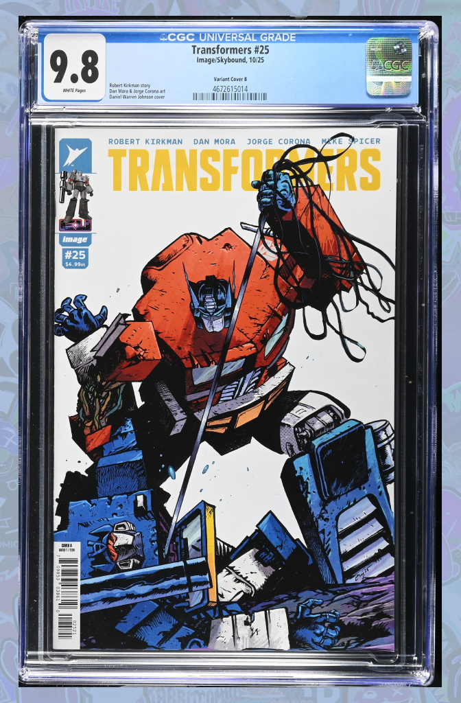 Transformers #25 Cover B  Daniel Warren Johnson & Mike Spicer Variant | CGC 9.8