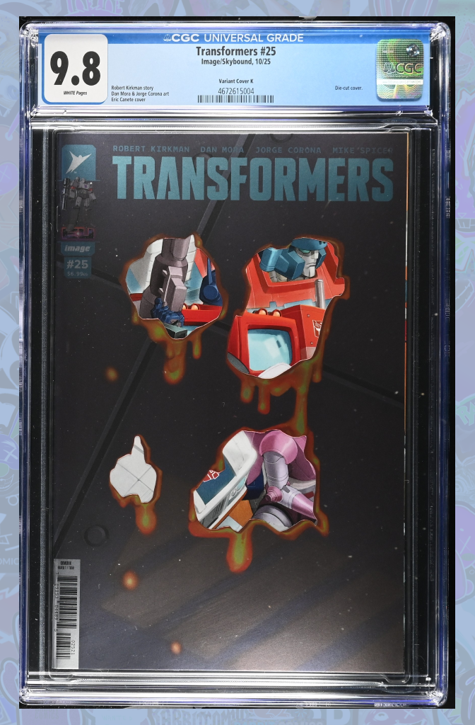 Transformers #25 Cover K Eric Canete Foil Die Cut Variant | CGC 9.8