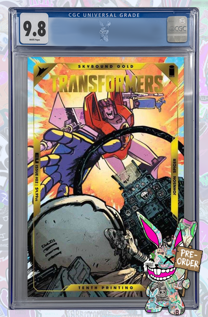 Transformers #2 10th Print Cover A Daniel Warren Johnson & Mike Spicer Emboss & Gold Foil | CGC 9.8 | PREORDER