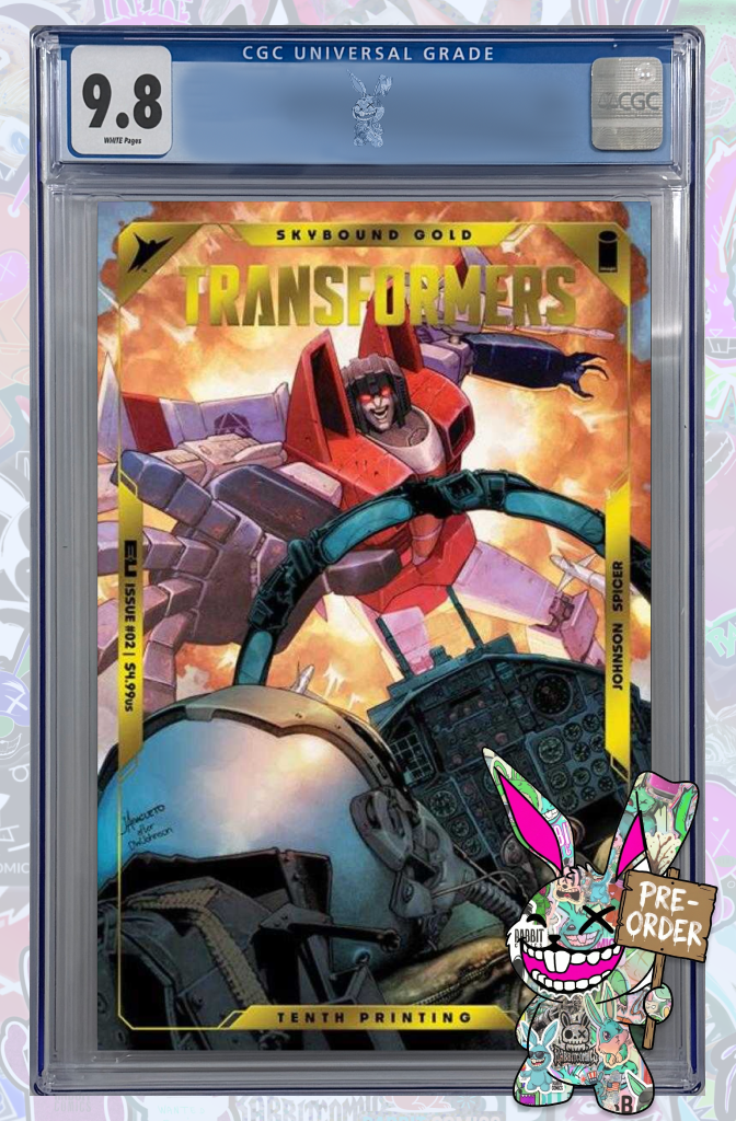 Transformers #2 10Th Printing Cover B Jay Anacelto & Romulo Fajardo Jr Emboss & Gold Foil Variant | CGC 9.8 | PREORDER