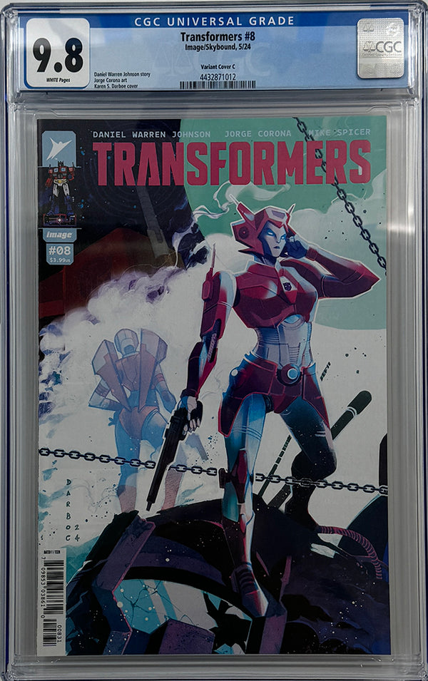 TRANSFORMERS #8 | 1:10 RATIO VARIANT | CGC 9.8