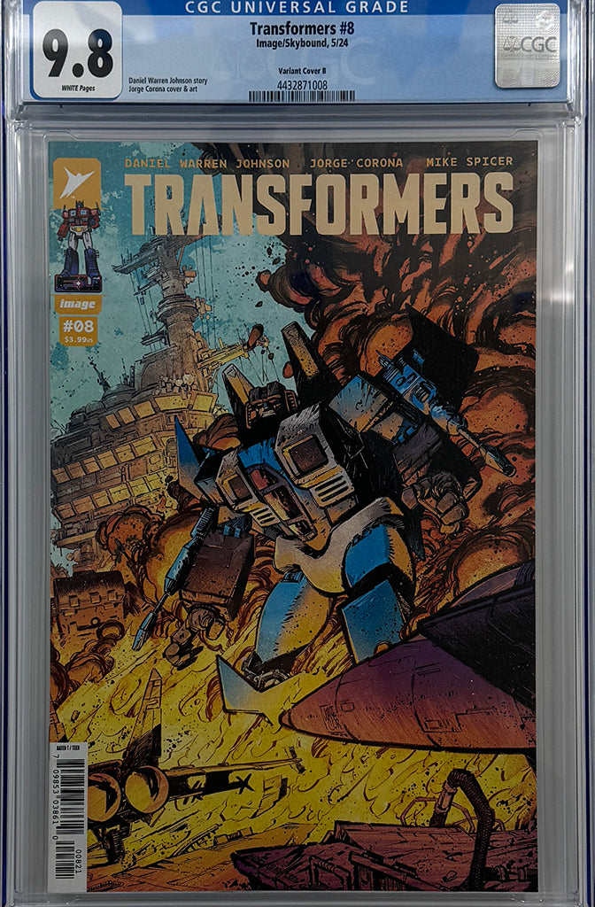 TRANSFORMERS #8 | COVER B | CGC 9.8
