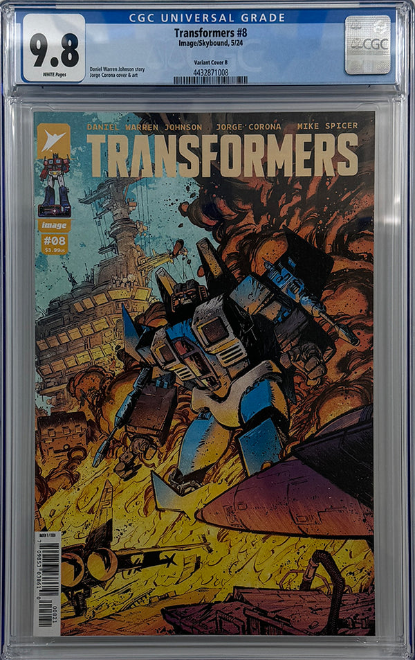 TRANSFORMERS #8 | COVER B | CGC 9.8