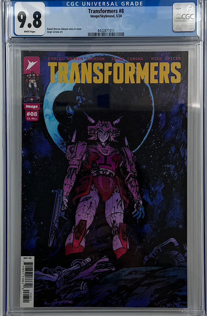 TRANSFORMERS #8 | CVR A DANIEL WARREN JOHNSON & MIKE SPICER | CGC 9.8