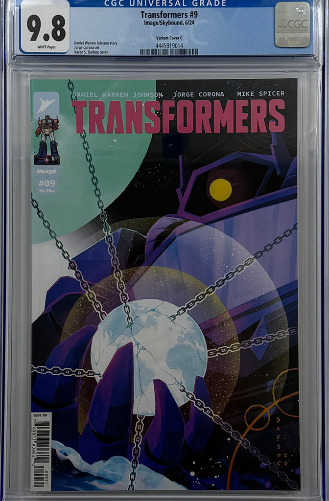 TRANSFORMERS #9 | CVR C 1:10 RATIO VARIANT | CGC 9.8