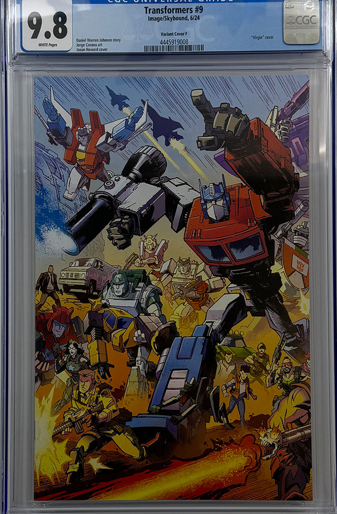 TRANSFORMERS #9 |  CVR F JASON HOWARD CONNECTING EU ANNIVERSARY VARIANT | CGC 9.8