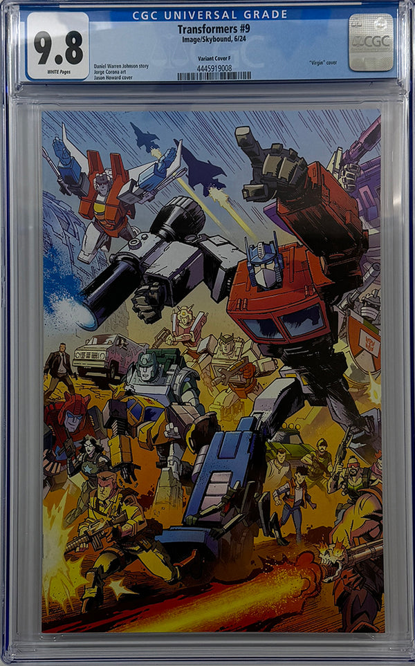 TRANSFORMERS #9 |  CVR F JASON HOWARD CONNECTING EU ANNIVERSARY VARIANT | CGC 9.8