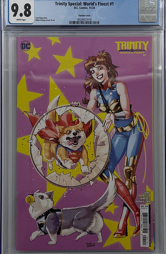 TRINITY SPECIAL WORLDS FINEST #1 (ONE SHOT) | CVR B BELEN ORTEGA CARD STOCK VAR | CGC 9.8