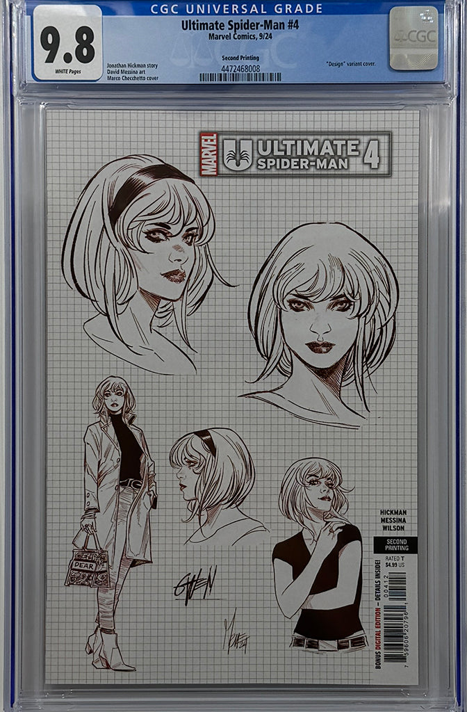 ULTIMATE SPIDER-MAN #4 | MARCO CHECCHETTO 2ND PRINTING VARIANT | CGC 9.8