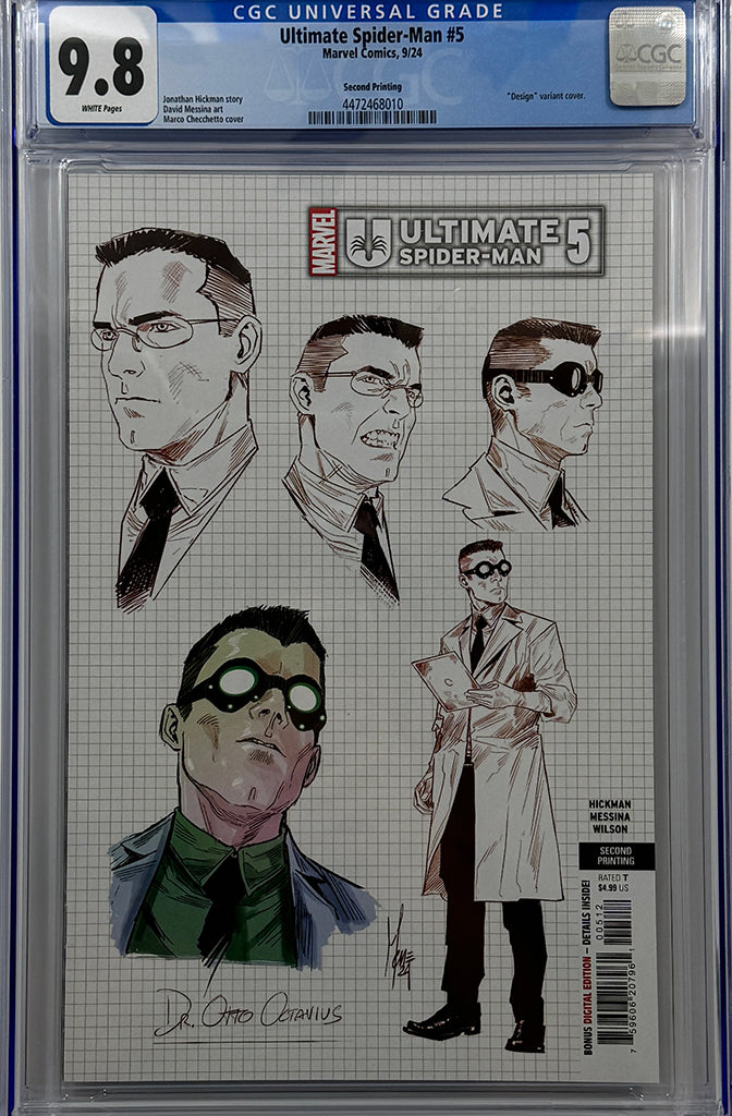 ULTIMATE SPIDER-MAN #5 | MARCO CHECCHETTO 2ND PRINTING VARIANT | CGC 9.8