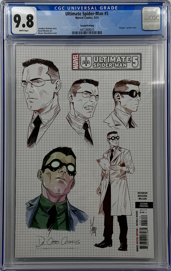 ULTIMATE SPIDER-MAN #5 | MARCO CHECCHETTO 2ND PRINTING VARIANT | CGC 9.8