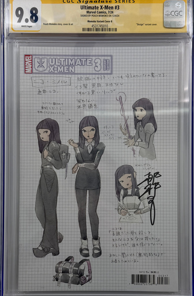 ULTIMATE X-MEN #3 | PEACH MOMOKO DESIGN 1:10 RATIO VARIANT | CGC SS 9.8