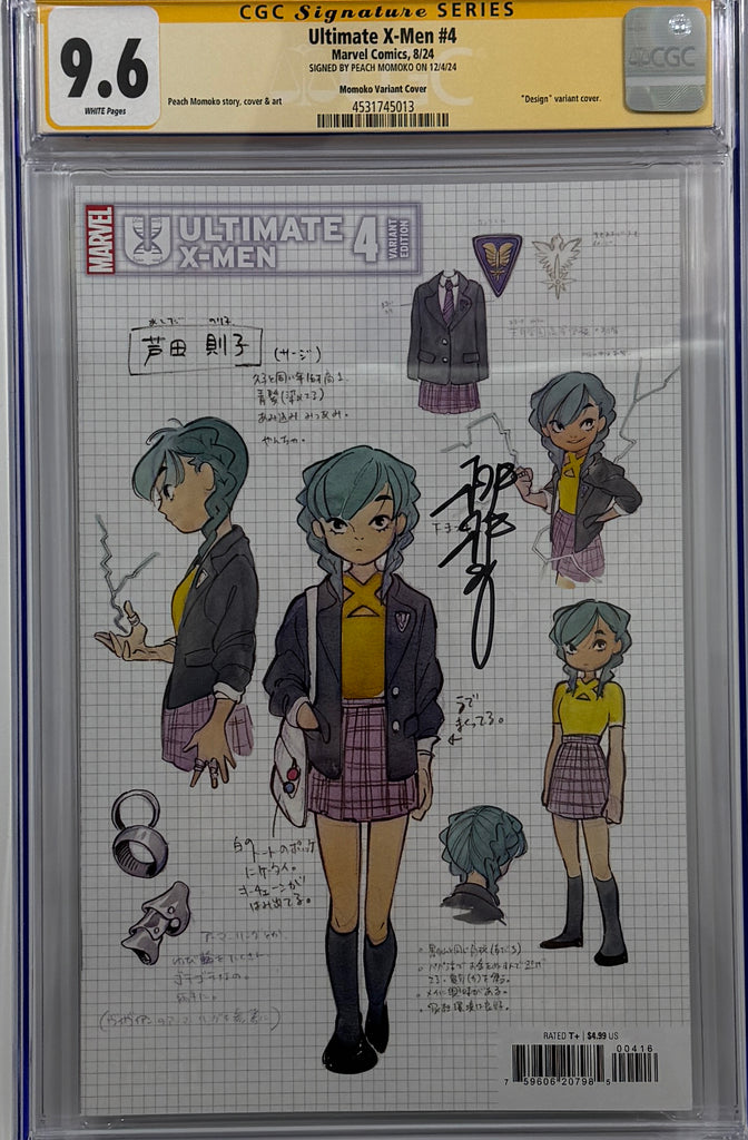 ULTIMATE X-MEN #4 | PEACH MOMOKO DESIGN 1:10 RATIO VARIANT | CGC SS 9.6