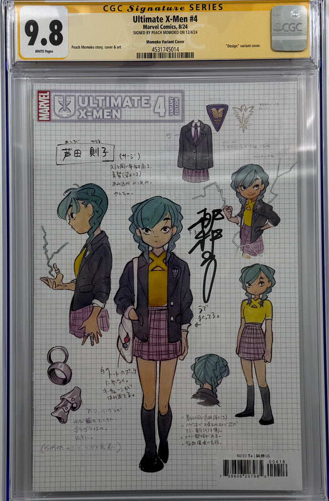 ULTIMATE X-MEN #4 | PEACH MOMOKO DESIGN 1:10 RATIO VARIANT | CGC SS 9.8