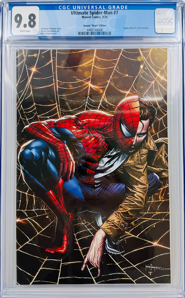 Ultimate Spider-Man #7 | Mico Suyuan Virgin Variant | CGC 9.8