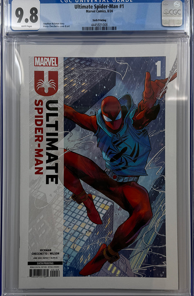 ULTIMATE SPIDER-MAN #1 | MARCO CHECCHETTO 6TH PRINTING VARIANT | CGC 9.8