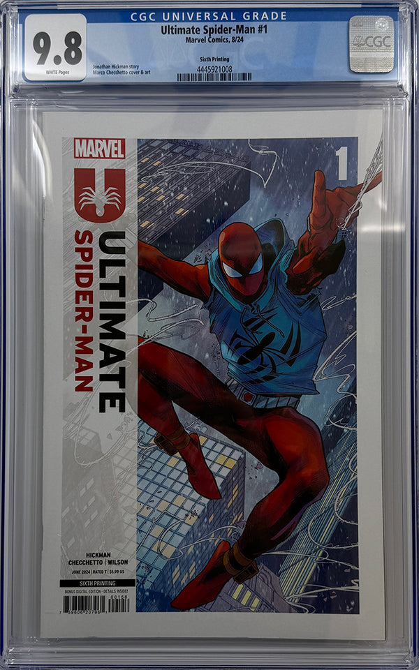 ULTIMATE SPIDER-MAN #1 | MARCO CHECCHETTO 6TH PRINTING VARIANT | CGC 9.8