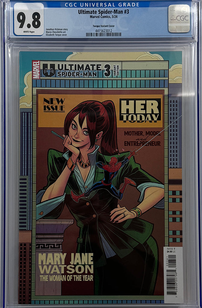 ULTIMATE SPIDER-MAN #3 | ELIZABETH TORQUE VARIANT | CGC 9.8
