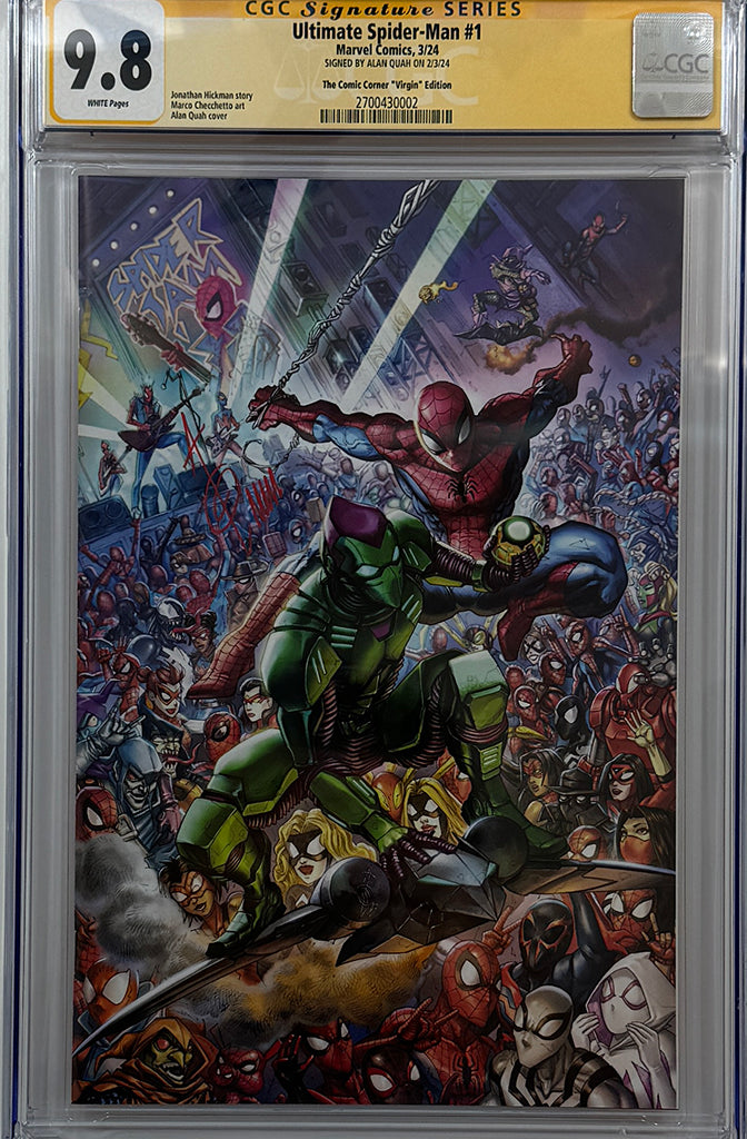 ULTIMATE SPIDER-MAN #1 | ALAN QUAH VIRGN VARIANT | CGC SS 9.8
