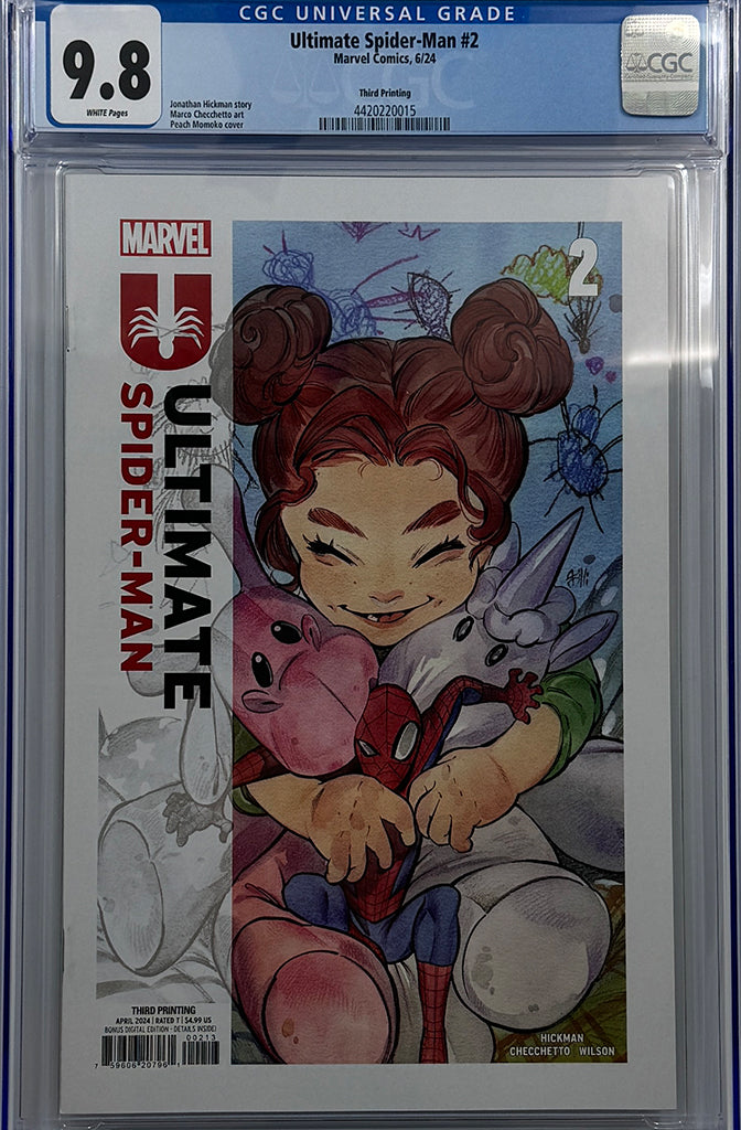 ULTIMATE SPIDER-MAN #2 | PEACH MOMOKO 3RD PRINTING VARIANT | CGC 9.8