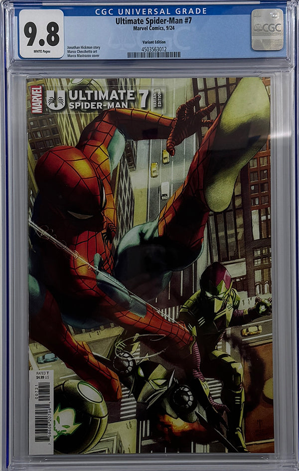 ULTIMATE SPIDER-MAN #7 | MARCO MASTRAZZO VARIANT | CGC 9.8