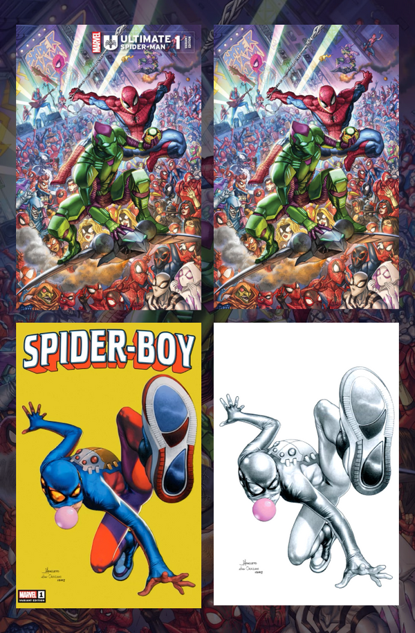 Ultimate Spider-Man #1 Quah Set + Spider-Boy #1 Anacleto Set | Exclusive Bundle