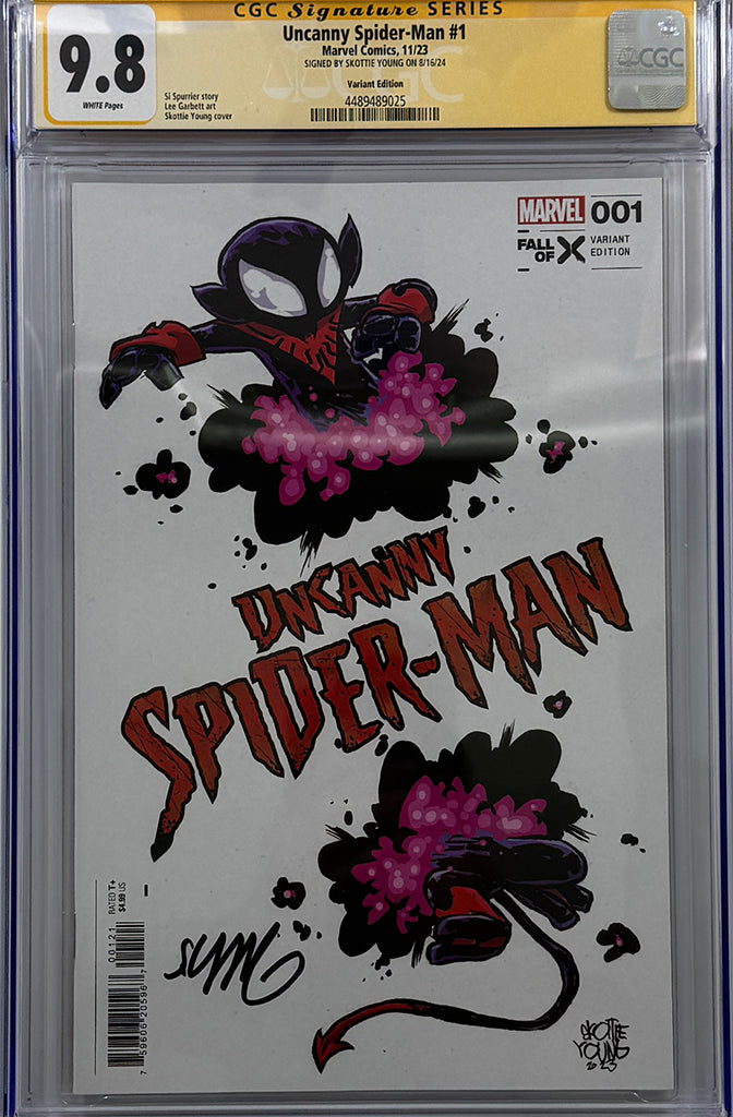 Uncanny Spider-Man #1 | Skottie Young Variant | Signed by Skottie | CGC SS 9.8
