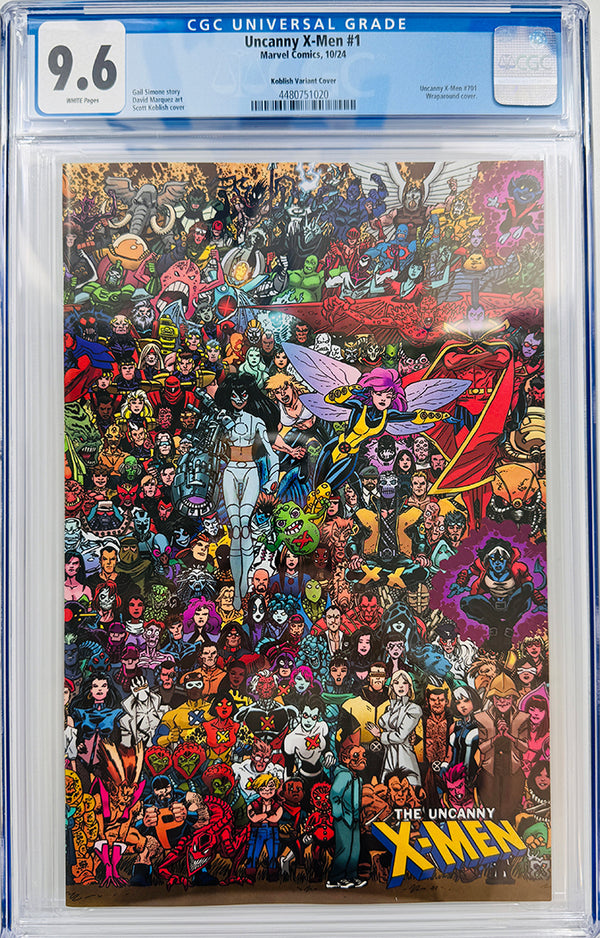 UNCANNY X-MEN #1 | SCOTT KOBLISH WRAPAROUND CONNECTING VARIANT | CGC 9.6