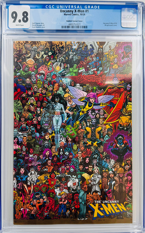 UNCANNY X-MEN #1 | SCOTT KOBLISH WRAPAROUND CONNECTING VARIANT | CGC 9.8