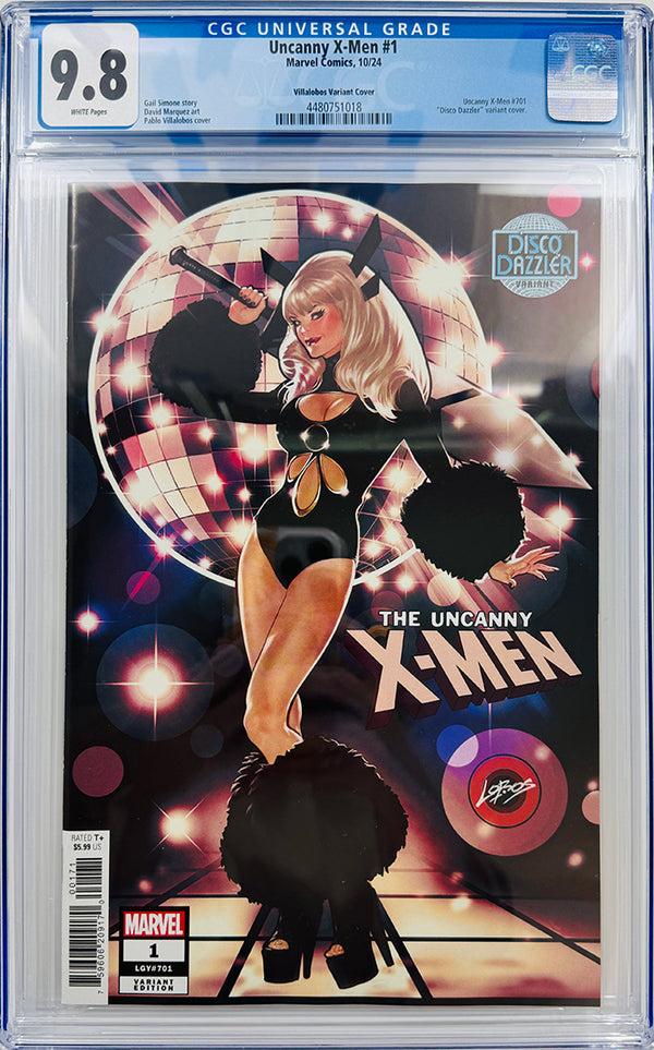 UNCANNY X-MEN #1 | PABLO VILLALOBOS DISCO DAZZLER VARIANT | CGC 9.8