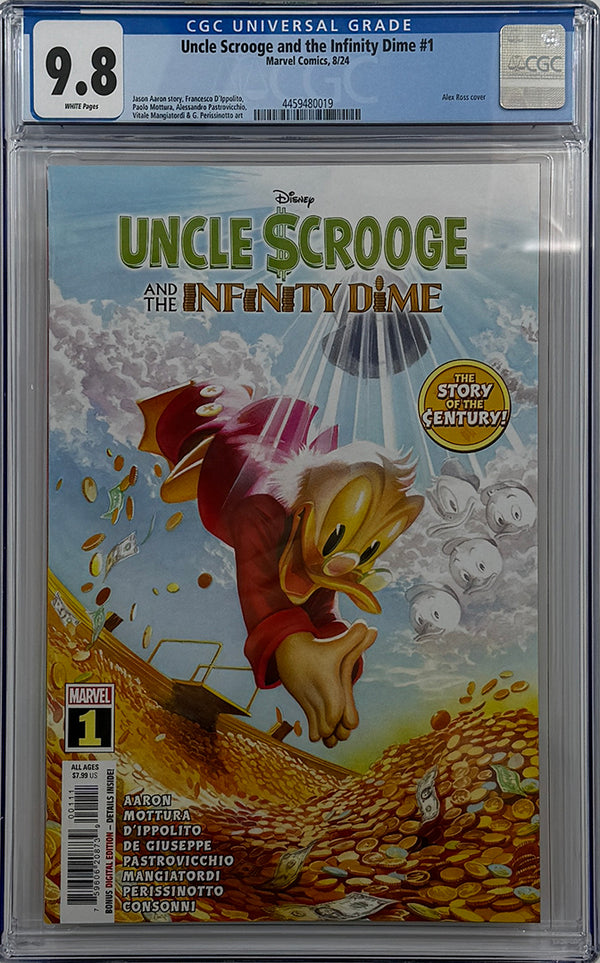 UNCLE SCROOGE AND THE INFINITY DIME #1 | ALEX ROSS | CGC 9.8