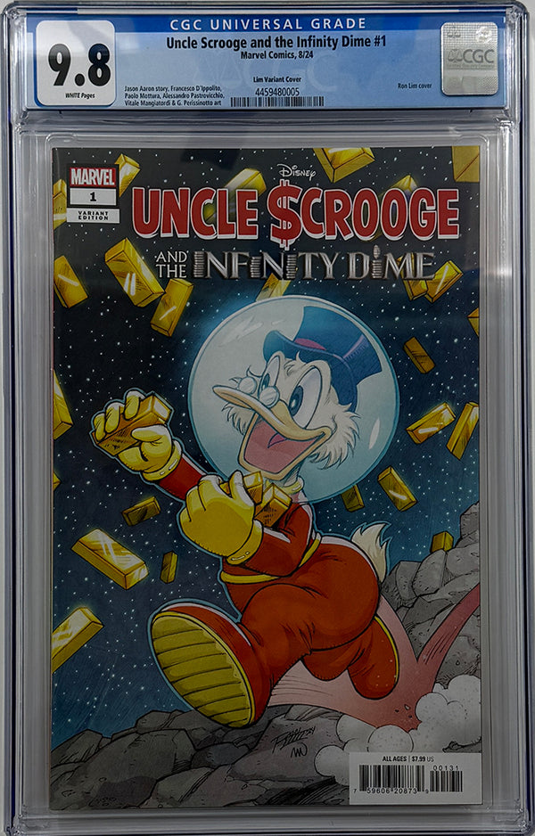 UNCLE SCROOGE AND THE INFINITY DIME #1 | RON LIM VARIANT | CGC 9.8