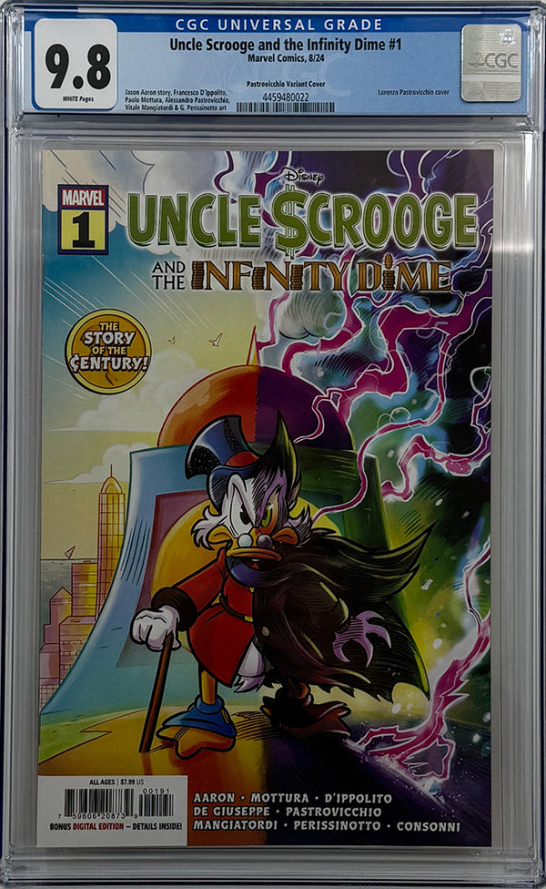 UNCLE SCROOGE AND THE INFINITY DIME #1 | LORENZO PASTROVICCHIO | CGC 9.8