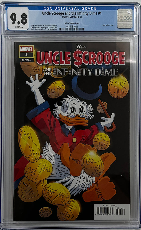 UNCLE SCROOGE AND THE INFINITY DIME #1 | FRANK MILLER VARIANT | CGC 9.8