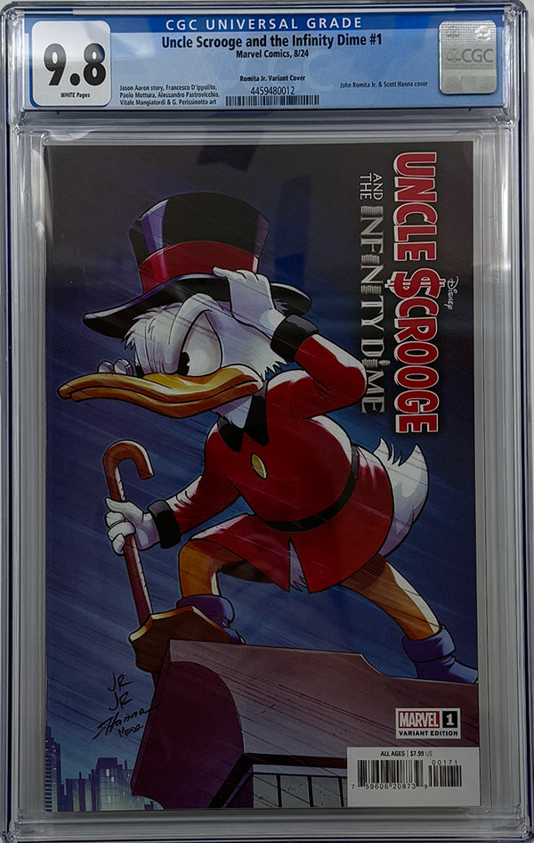 UNCLE SCROOGE AND THE INFINITY DIME #1 | JOHN ROMITA JR. VARIANT | CGC 9.8