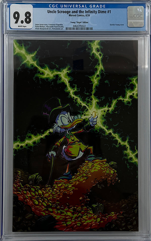 UNCLE SCROOGE AND THE INFINITY DIME #1 | SKOTTIE YOUNG VIRGIN VARIANT | CGC 9.8