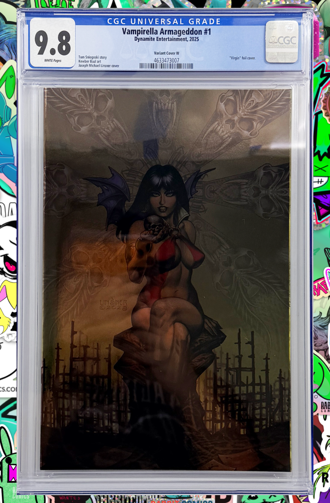 Vampirella Armageddon #1 | 1:10 Ratio  Linsner Foil Full Art Variant | CGC 9.8