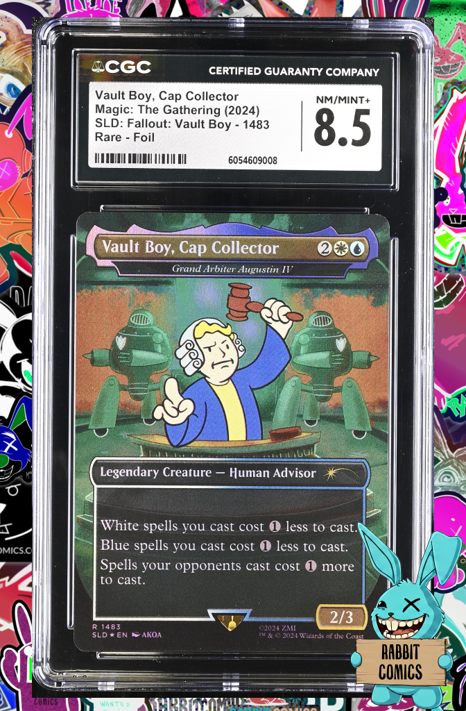 MTG - Secret Lair - Fallout | Vault Boy Cap Collector | 1483 Rare Foil | CGC 8.5