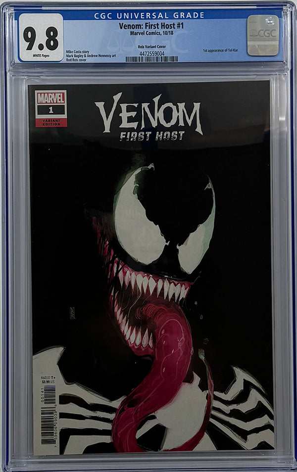 Venom: First Host #1 | Rod Reis Variant 1st App of Tel-Kar | CGC 9.8