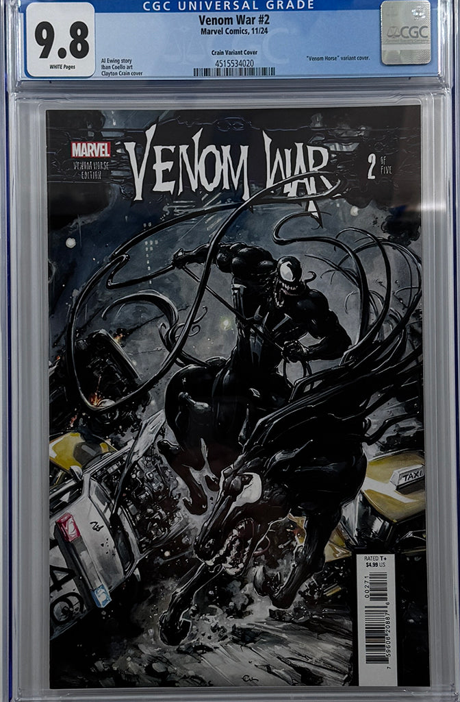 VENOM WAR #2 | CLAYTON CRAIN VARIANT | CGC 9.8