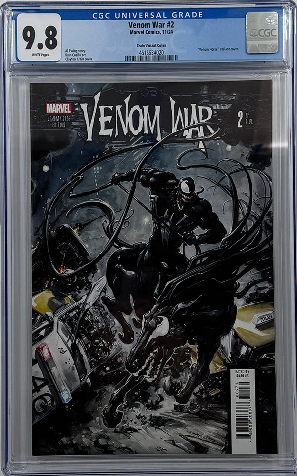 VENOM WAR #2 | CLAYTON CRAIN VARIANT | CGC 9.8