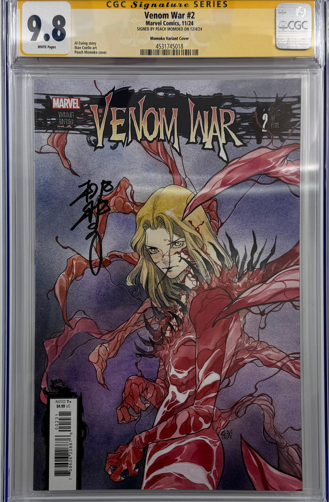 VENOM WAR #2 | PEACH MOMOKO VARIANT | CGC SS 9.8