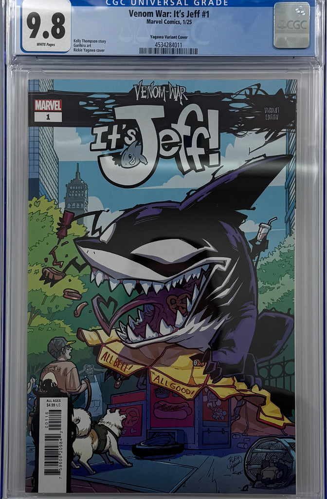 VENOM WAR: IT'S JEFF #1 | Rickie Yagawa 1:25 Ratio Variant | CGC 9.8