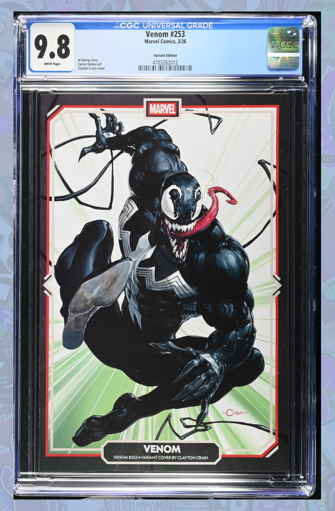 Venom #253 | Clayton Crain Variant | CGC 9.8