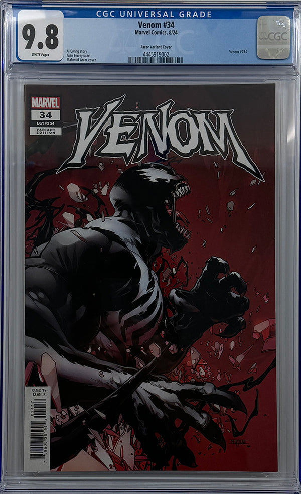 VENOM #34 | MAHMUD ASRAR VARIANT 1:25 RATIO VARIANT | CGC 9.8