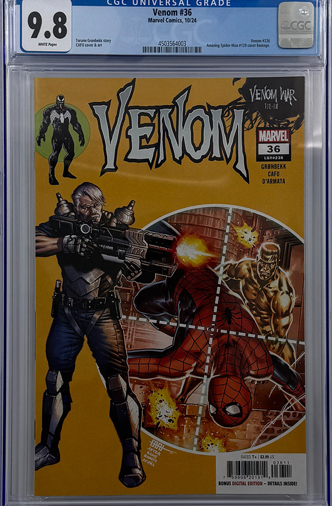 VENOM #36 | MAIN COVER | CGC 9.8