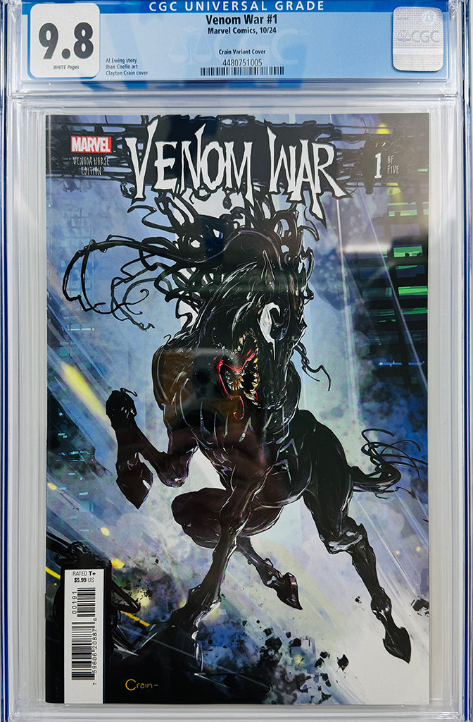 VENOM WAR #1 | CLAYTON CRAIN VENOM HORSE VARIANT | CGC 9.8